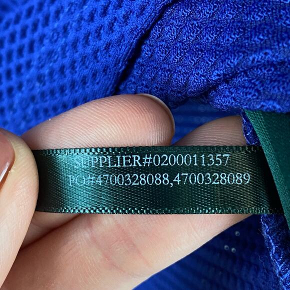 Lauren Ralph Lauren Blue/Black Colorblock 1/2 Zip Mesh Long Sleeve Shirt Size XS - Picture 7 of 11